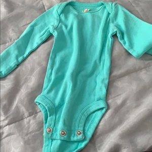 Carters baby girl blue onesie
